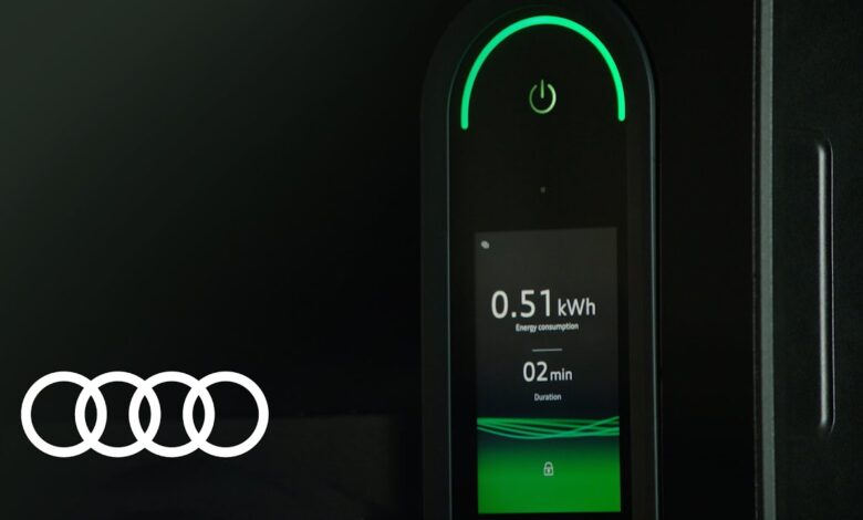 Private and public charging - Charging with e-tron charging system connect