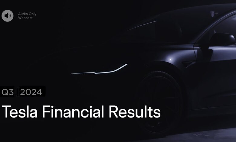 Carros AZ | Webcast de resultados financeiros e perguntas e respostas da Tesla no terceiro trimestre de 2024