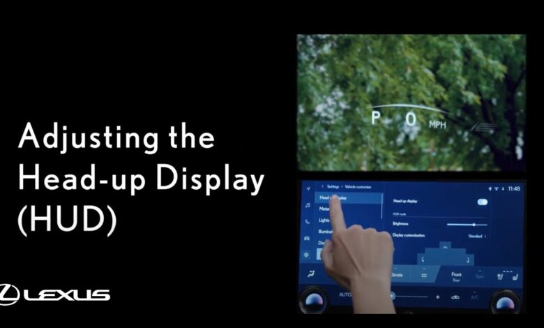 Adjusting Head Up Display | Lexus