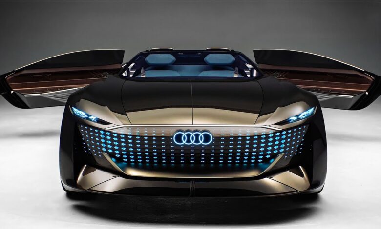 Audi skysphere - Wild Roadster with a Variable Wheelbase!