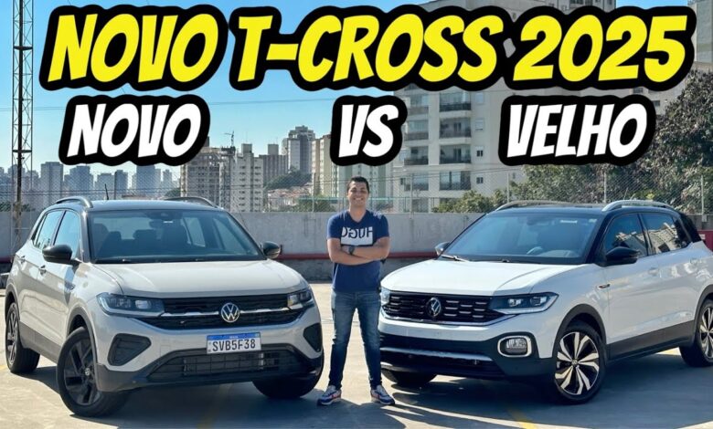 COMPARATIVO Volkswagen T Cross 2025 vs T Cross 2024 O que