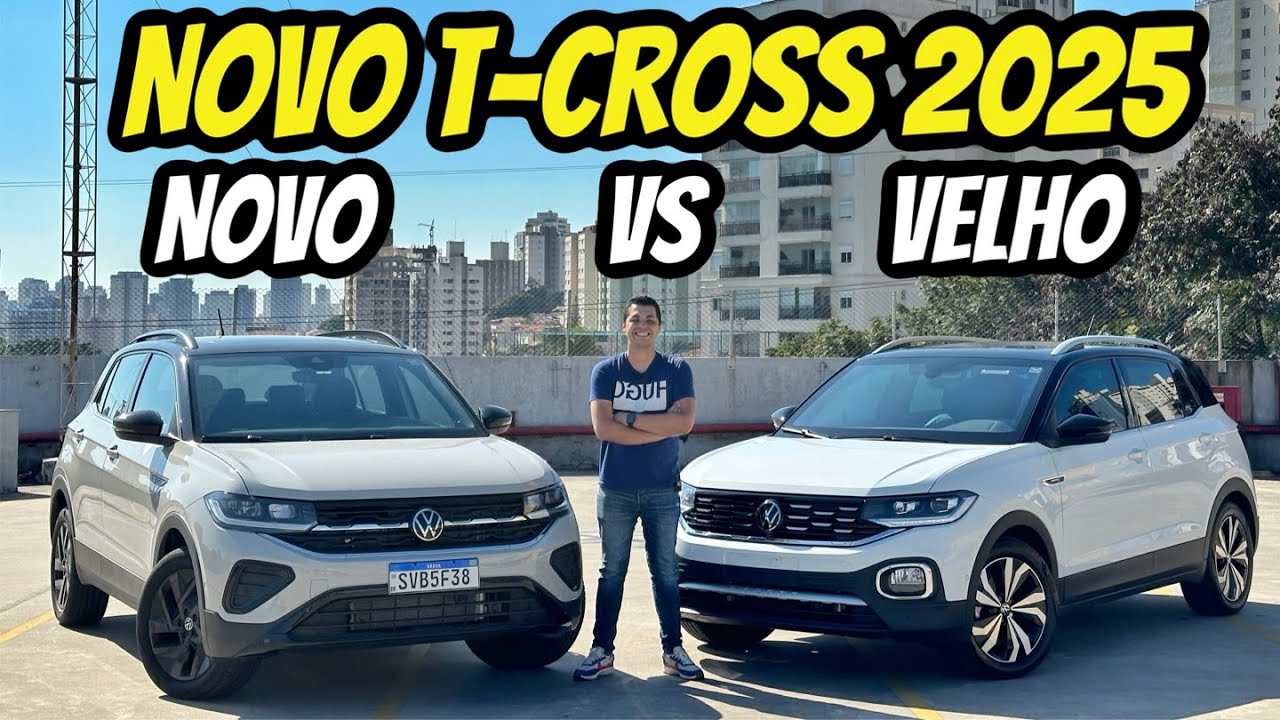 COMPARATIVO Volkswagen T Cross 2025 vs T Cross 2024 O que