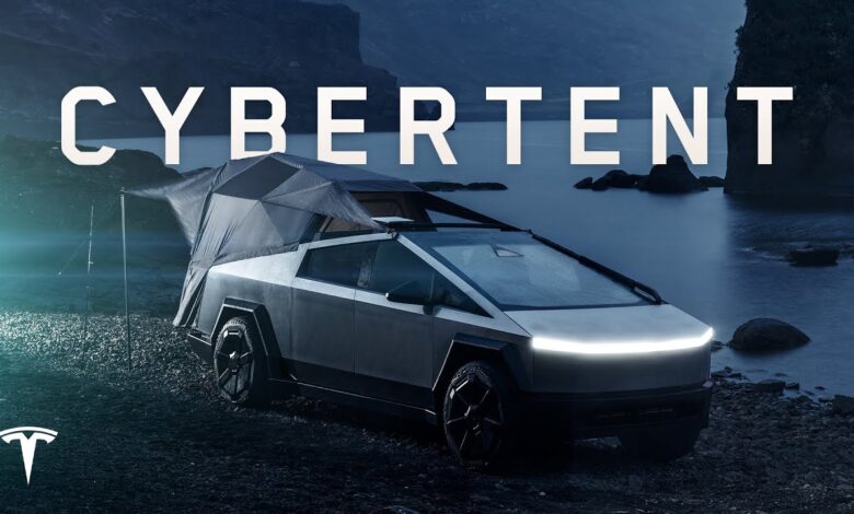 Carros AZ | Acampe com Cybertruck CyberTent