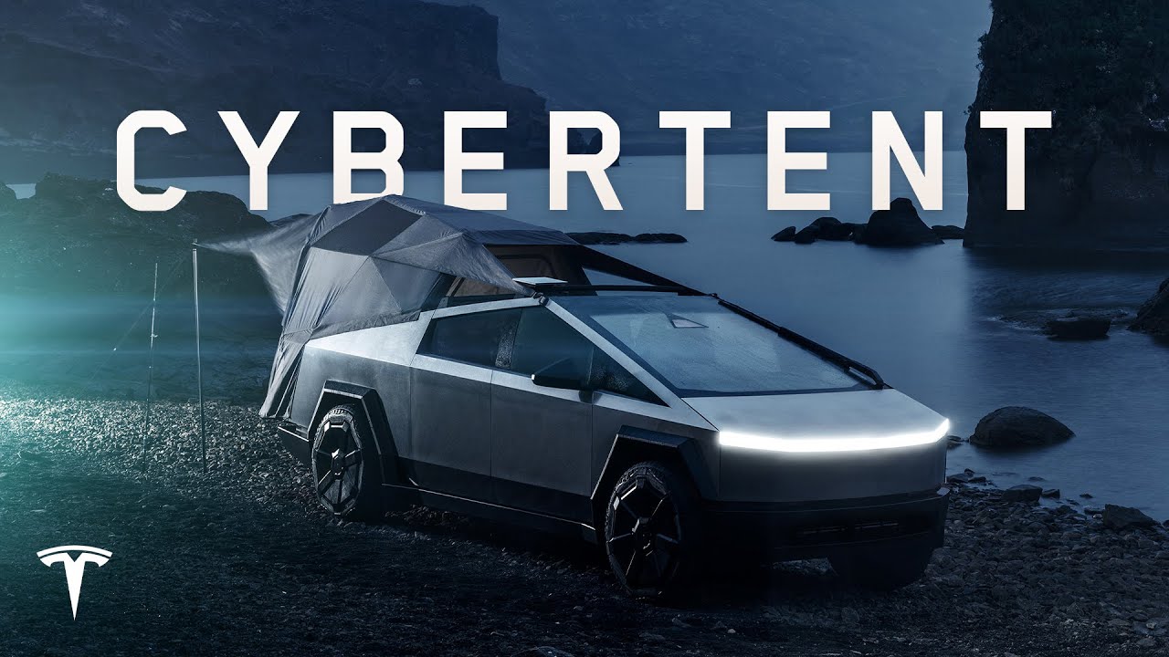 Carros AZ | Acampe com Cybertruck CyberTent