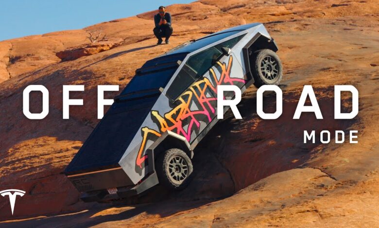 Carros AZ | Modo off-road do Cybertruck