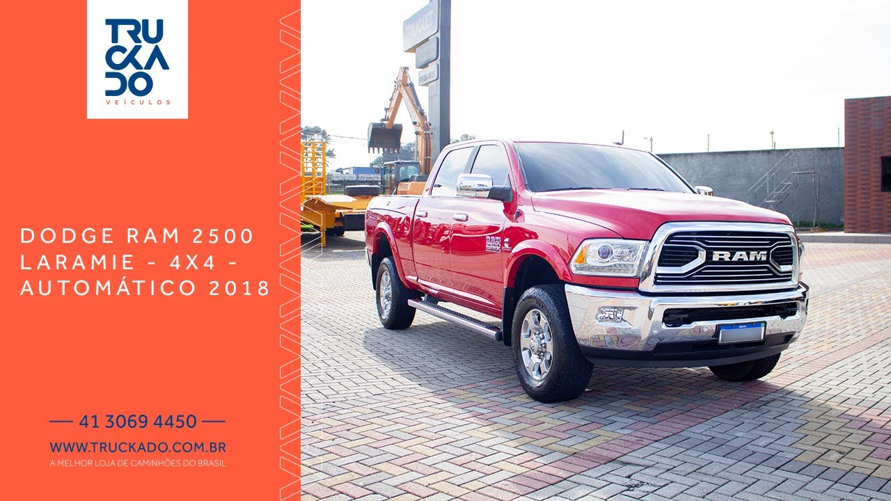 DODGE RAM 2500 LARAMIE – AUTOMÁTICO – 4X4 – 2018 – DIESEL