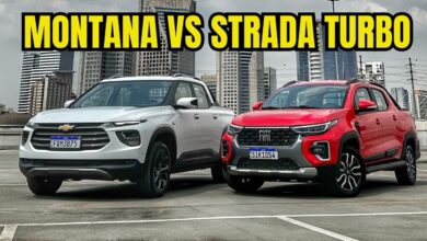 FIAT STRADA TURBO VS CHEVROLET MONTANA QUAL E A