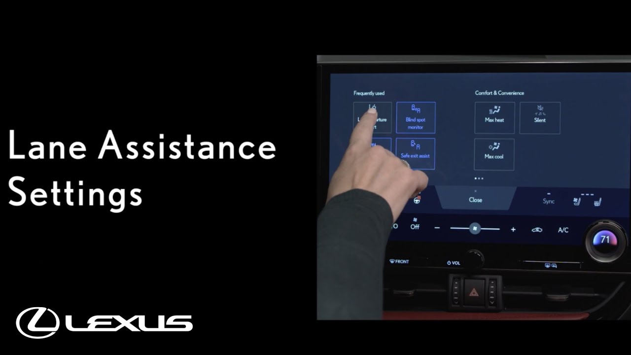 Lexus How-To: Lane Assistance Settings | Lexus