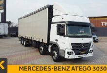 MERCEDES-BENZ ATEGO 3030 – 2018/2019 – 8X2 – SIDER 10,5M