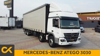 MERCEDES-BENZ ATEGO 3030 – 2018/2019 – 8X2 – SIDER 10,5M