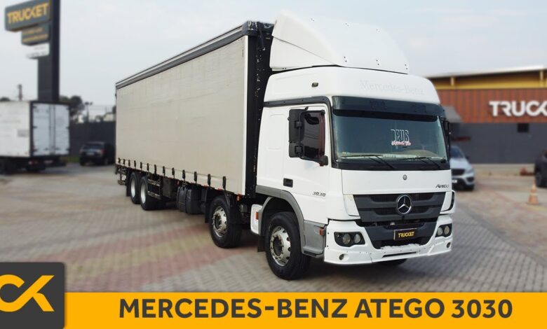 MERCEDES-BENZ ATEGO 3030 – 2018/2019 – 8X2 – SIDER 10,5M