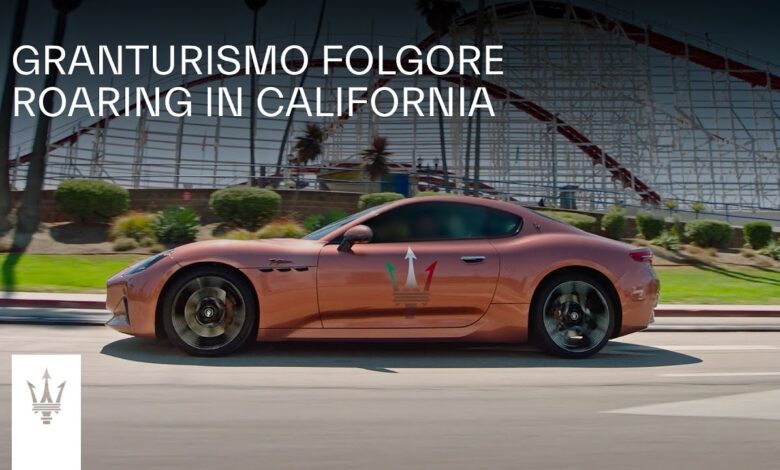 Maserati GranTurismo Folgore. Roaring in California