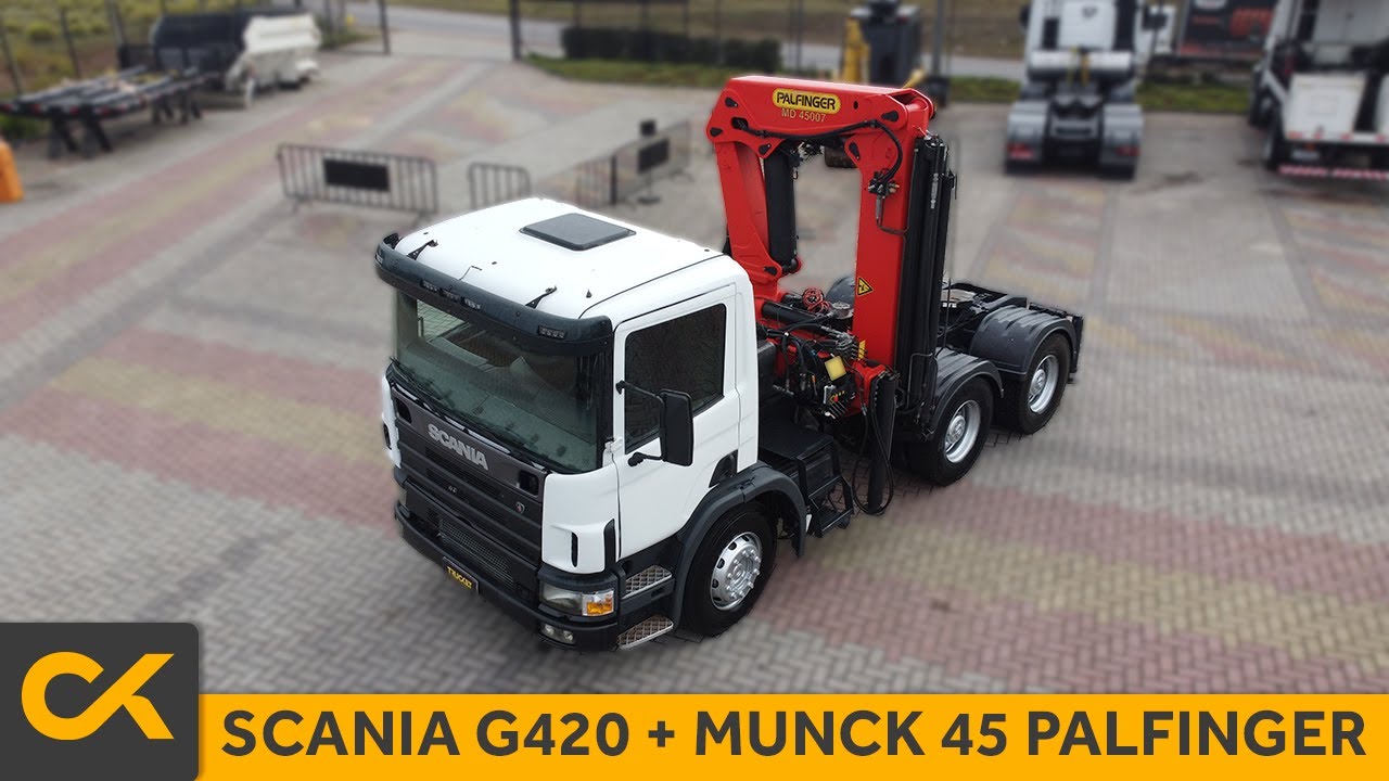 SCANIA G420 – 6X4 – 2006 – MANUAL – MUNCK PALFINGER 45000 TRAVE 4H3M