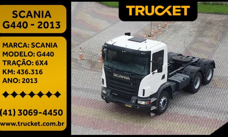 SCANIA G440 – 6X4 – 2013 – MANUAL – CAVALO MECÂNICO