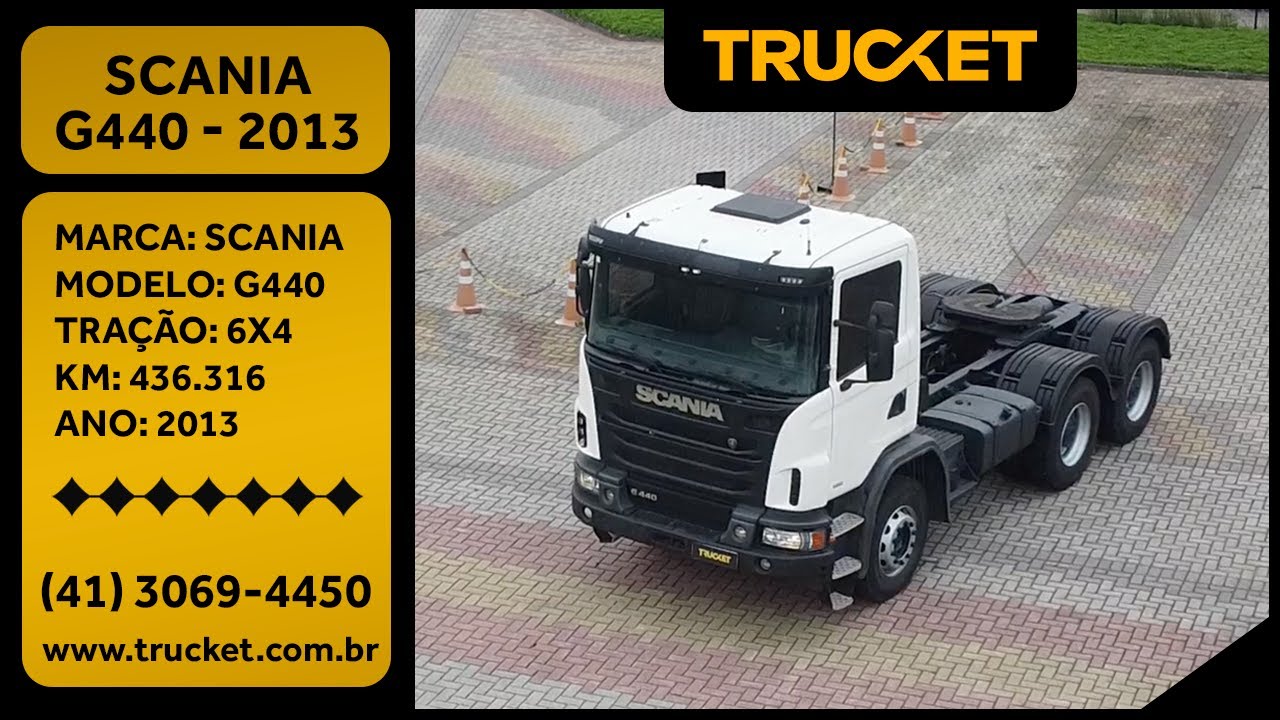 SCANIA G440 – 6X4 – 2013 – MANUAL – CAVALO MECÂNICO