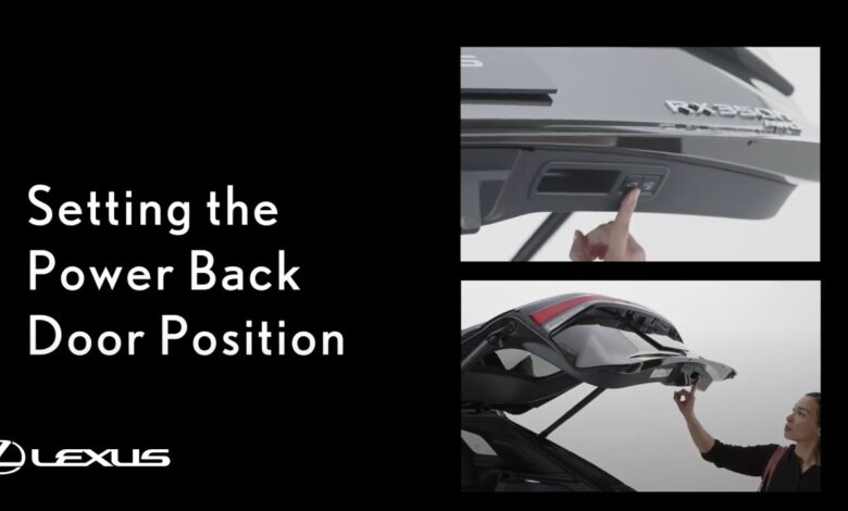 Setting the Power Back Door Position | Lexus