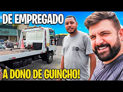 TRABALHOU DE CAMINHONEIRO COMO EMPREGADO E AGORA COMPROU UM GUINCHO , ESTÁ FATURANDO E FELIZ 🙏