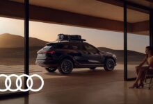 The fully-electric Audi Q8 e-tron edition Dakar