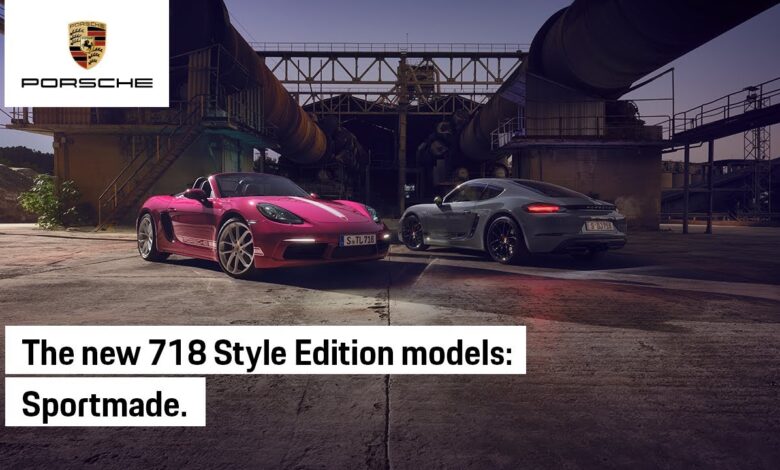 The new Porsche 718 Boxster and 718 Cayman Style Editions