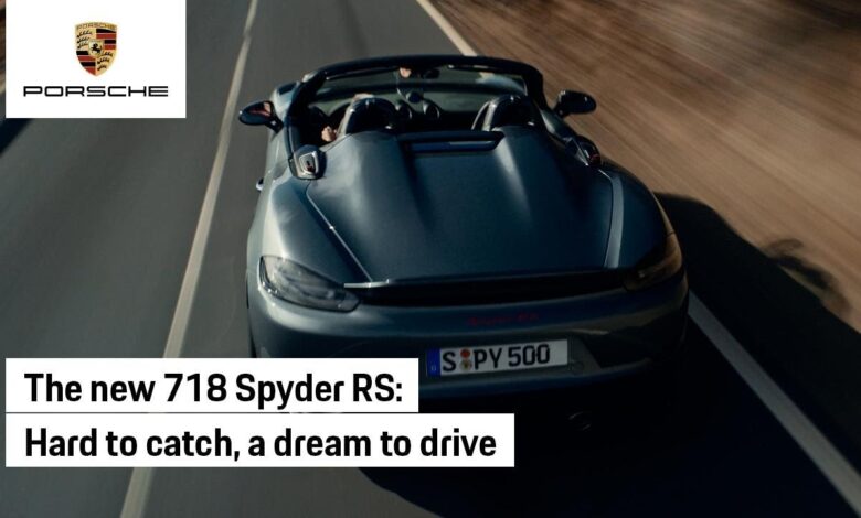 The new Porsche 718 Spyder RS: A rebel unleashed