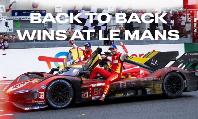 Two in a row! Ferrari back-to-back wins at Le Mans