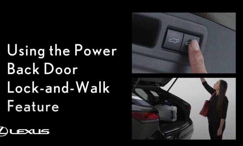 Using the Power Back Door Lock & Walk Feature | Lexus