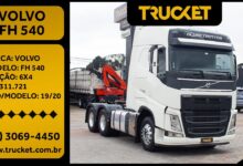 VOLVO FH 540 – 6X4 – AUTOMÁTICO – CABINE LEITO – 2019/2020 – NO CHASSI