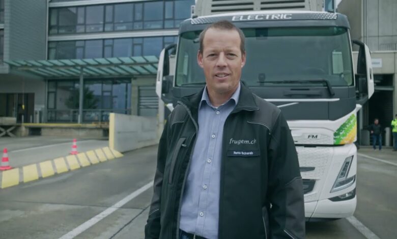 Volvo Trucks – Delivering fresh food by electric truck