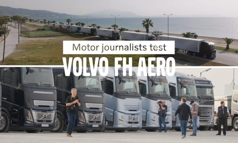 Volvo Trucks – Motor journalists test Volvo’s new Aero trucks