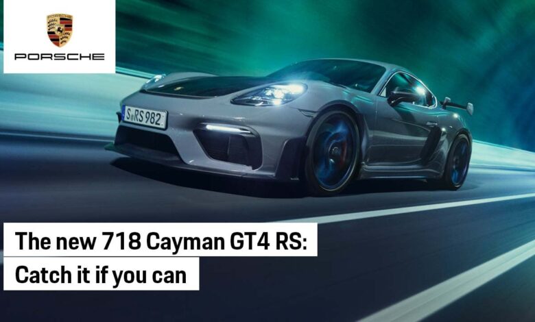 Avistamento de Porsche: o novo 718 Cayman GT4 RS