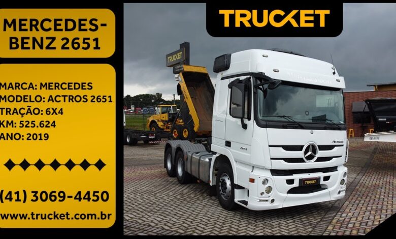 MERCEDES-BENZ ACTROS – 2651 – 6X4 – 2019 – CAVALO