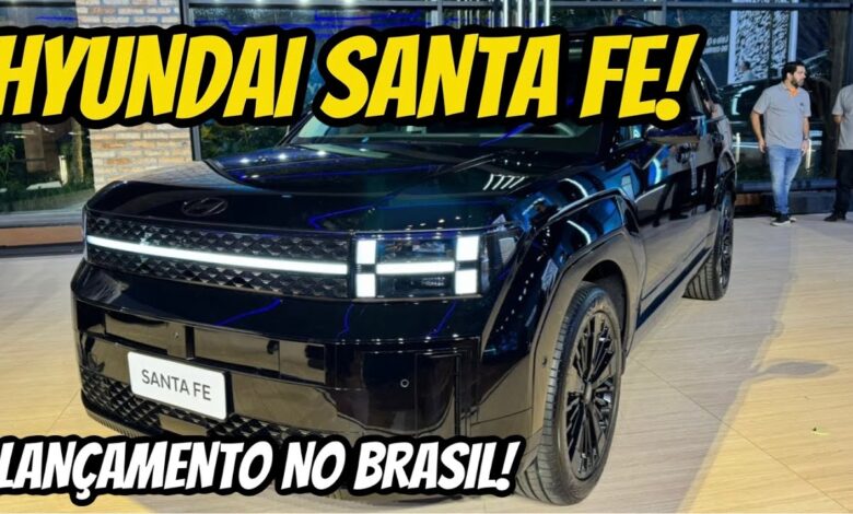 NOVO HYUNDAI SANFA FE 2025 LANCAMENTO NO BRASIL PARA