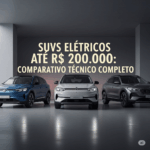 SUVs Elétricos Até R$ 200.000: Comparativo Técnico Completo