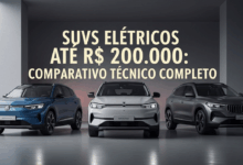 SUVs Elétricos Até R$ 200.000: Comparativo Técnico Completo
