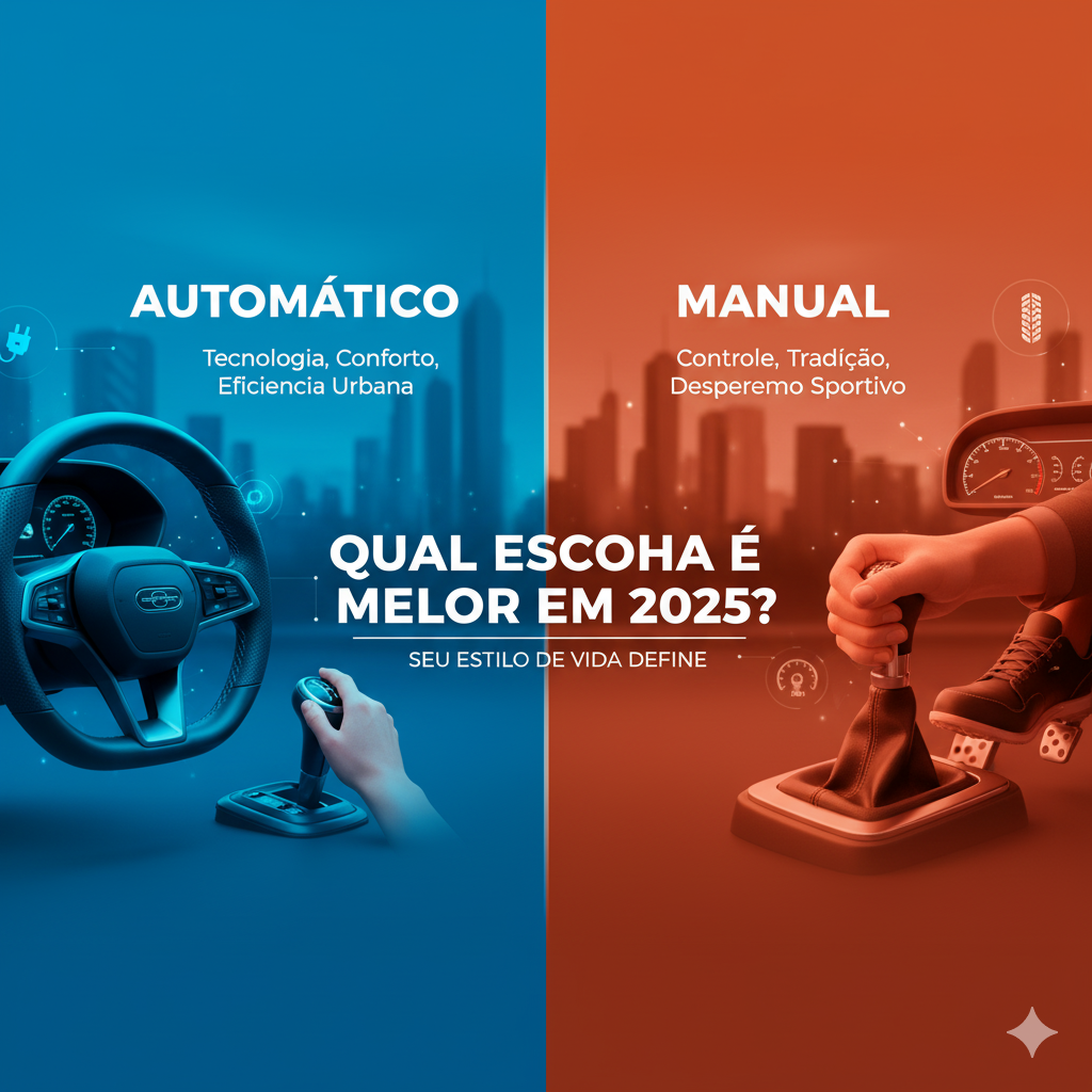 Carro Automático ou Manual: Qual Vale Mais a Pena em 2025?